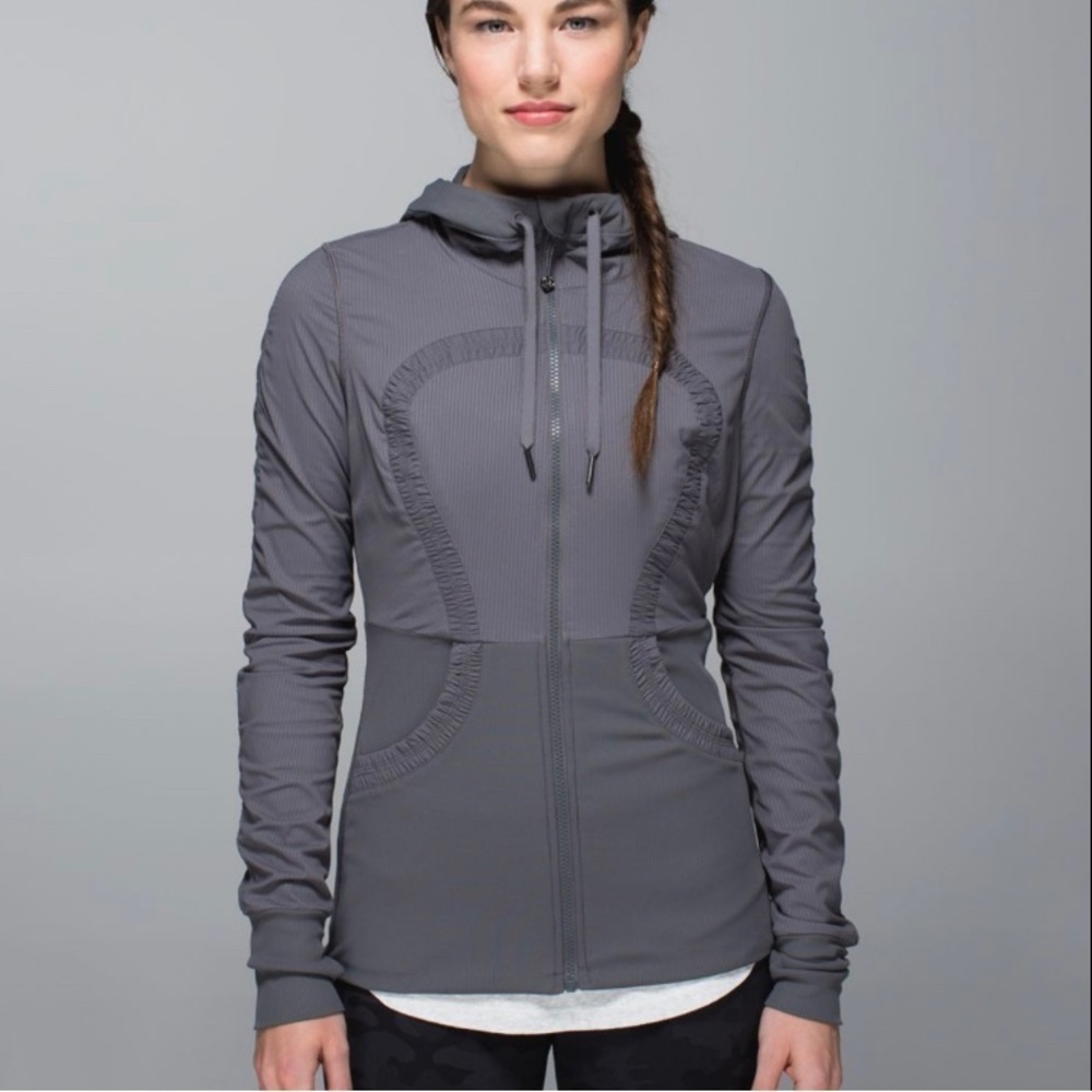 Lululemon Dance Studio Jacket Blurred Grey size 6